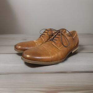 Sonoma Goods For Life Brendan Men's 12 M Cap Toe Oxford Dress Shoes Tan Brown